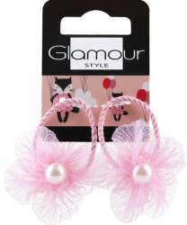 Glamour Elastice de păr, 171664, roz - Glamour 2 buc