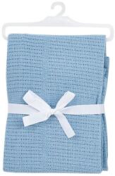 Baby Dan Плетено одеяло от памук Baby Dan - Dusty Blue, 75 x 100 cm (1200150) - baby