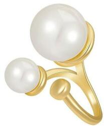 Eva Grace Inel Jubilee Double Pearl, auriu, reglabil, model cu perle - Colectia Universe of Pearls