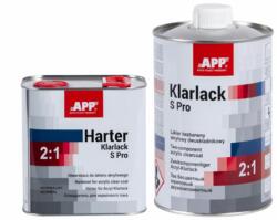 APP Pachet lac + intaritor acrilic 2: 1 APP Klarlack S Pro 1L + 500ml (020118-020360)