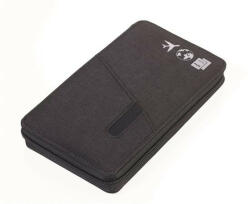 TROIKA Dokumentumtároló, utazáshoz, RFID védelemmel, golyóstollal, TROIKA "Cargosafe", sötétszürke (TRV90/DG) - iroszer24