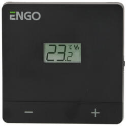 ENGO Termostat de camera ENGO EASY cu fir, negru, 230V