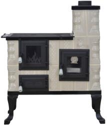 eSemineu Cream/Luxury Terracotta Gas Stove Boot Type right