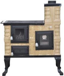 eSemineu Terracotta Stove Small Boot Cream/Rustic 8kW right