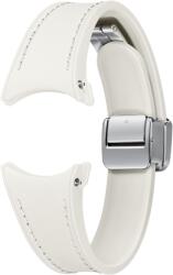 Samsung Curea D-Buckel Hybrid Samsung pentru Galaxy Watch6/Classic si Galaxy Watch5/Pro din Piele Ecologica Slim Marime S/M Cream ET-SHR93SUEGEU (ET-SHR93SUEGEU)