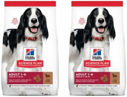 Hill's Science Plan Canine Adult Medium Lamb & Rice hrana caini de rasa medie, miel si orez 36 kg (2x18 kg)