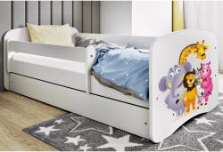 Kocot Kids Babydreams Ifjúsági ágy ágyneműtartóval és matraccal - Állatok - Többféle méretben és színben (LBD_M_ZOO)