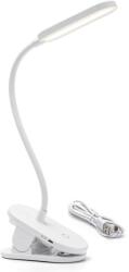 Aigostar B. V. Aigostar - LED Dimmelhető Asztali lámpa tölthető klipsszel LED/2, 5W/5V 1200mAh fehér AI0919 (AI0919)