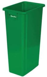 Manutan Expert műanyag szemetes kosár szelektív hulladékgyűjtésre, zöld