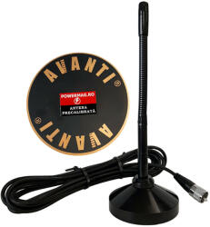 Sonar Antena CB Delta Micro 200, cu Pad Magnetic Avanti inclus, 26cm