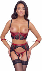 Cottelli Collection Bondage Matte lace breast lift set, XL