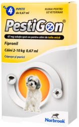 Norbrook PestiGon Combo Dog S 67 mg 60, 3 mg (2-10 kg) x 3 pipete