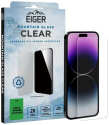 Eiger Folie Sticla 2.5D Mountain Glass iPhone 15 / 15 Pro Clear (EGSP00904) - vexio