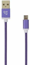 SBOX kábel, cable usb a male -> micro usb male 1.5 m purple USB-10315U (USB-10315U)
