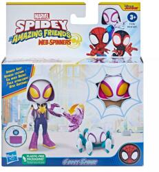Spidey and His Amazing Friends Figurina cu accesorii, Spidey and his Amazing Friends, Web-Spinners, Ghost Spider, F7258