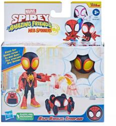 Spidey and His Amazing Friends Figurina cu spinner, Spidey, Web-Spinners, Miles Morales, F7257