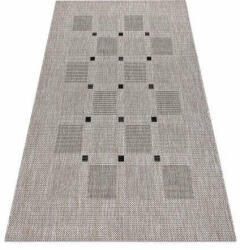 My carpet company kft Fonott sizal floorlux szőnyeg 20079 Négyszögletes ezüst / fekete (DEV1425)
