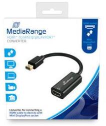 MediaRange HDMI Buchse/Mini DP Stecker 10 Gbit/s 15cm schwar (MRCS176) (MRCS176)