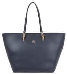 Tommy Hilfiger Geantă Th Refined Tote AW0AW16112 Bleumarin