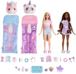Mattel Barbie, Cutie Reveal, Pijama Party, 2 papusi si accesorii Papusa Barbie
