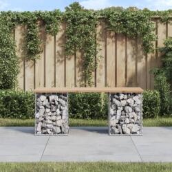  Bancă de grădină, design gabion, 103x31x42 cm, lemn masiv pin (834329)