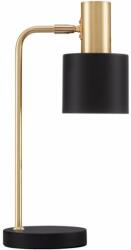 Nova Luce 9050161 | Paz Nova Luce asztali lámpa 43, 5cm kapcsoló elforgatható alkatrészek 1x E14 arany, fekete (9050161)