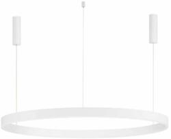 Nova Luce 9530218 | Motif Nova Luce függeszték lámpa kerek szabályozható fényerő, állítható színhőmérséklet, távirányítható, rövidíthető vezeték 1x LED 5250lm 2700 6000K matt fehér, opál (9530218)
