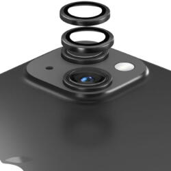 DEVIA Folie Sticla Camera Peak Series iPhone 15 / 15 Plus pachet de 2 buc Negru (DFSCPSIXVPN) - pcone