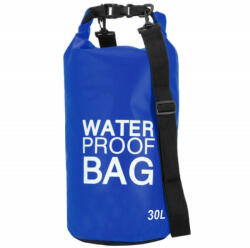 Springos Vízálló táska, kék, 30l-es vízhatlan zsák (CS0033)