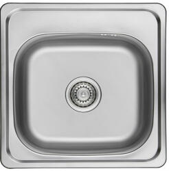 Laveo SKS_010T - LAVEO STANDARD 1M rozsdamentes mosogató szűrőkosaras szifonnal 475X475 (SKS_010T)