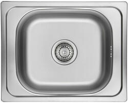 Laveo SKO_010T - LAVEO ORION 1M rozsdamentes mosogató szűrőkosaras szifonnal 500X480 (SKO_010T)