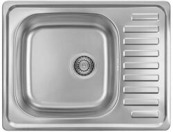 Laveo SQA_013T - LAVEO JUNAK rozsdamentes mosogató szűrőkosaras szifonnal 650X500 (SQA_013T)