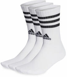adidas Unisex Magasszárú Zokni adidas 3-Stripes Cushioned Crew Socks 3 Pairs HT3458 white/black S Férfi