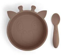 Nuuroo - Elia Set de masă din silicon Chocolate Malt (5715235030108)