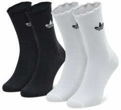 adidas 2 pár hosszú szárú unisex zokni adidas Ruffle Crw 2Pp HC9532 Black/White 43_45 Férfi