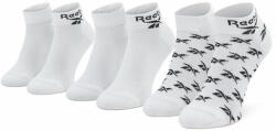 Reebok Set de 3 perechi de șosete medii unisex Reebok Cl Fo Ankle Sock 3P GG6674 White Bărbați