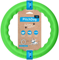 Pitch Dog PitchDog, Jucarie Inel pentru caini, verde, 28 cm