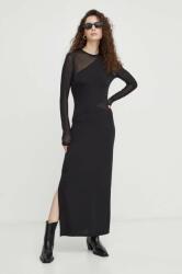 Bruuns Bazaar ruha fekete, maxi, testhezálló - fekete M - answear - 57 990 Ft