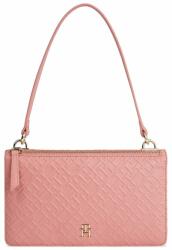 Tommy Hilfiger Дамска чанта Tommy Hilfiger Th Refined Shoulder Bag Mono AW0AW15975 Teaberry Blossom TJ5 (Th Refined Shoulder Bag Mono AW0AW15975)