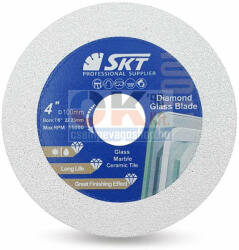 SKT Diamond SKT 624 gyémánt üvegvágó tárcsa D100mm×22, 2mm (skt624100) (skt624100)