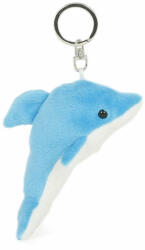 Semo Toys Plüss delfin kulcstartó 8 cm-es kék-fehér