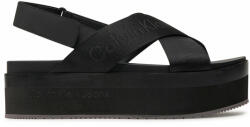 Calvin Klein Jeans Sandale Calvin Klein Jeans Flatform Sandal Sling In Mr YW0YW01362 Triple Black 0GT