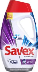 Savex Detergent lichid, 945 ml, 21 spalari, Premium Color Care