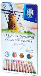 Astra Színes ceruza ASTRA hengeres fémdobozos 12 színű (312117001) - papir-bolt