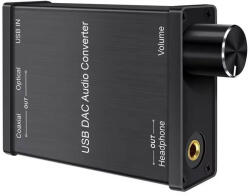 Usb dac hangkártya USB-koaxiális S/PDIF konverter digitális analóg digitál audió