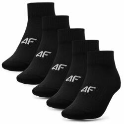 4F 5 pár rövid női zokni 4F 4FWAW23USOCF216 Fekete 35_38 Női