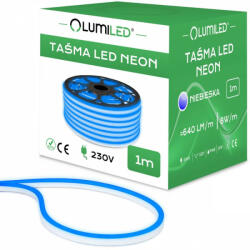 Lumileds NEON LED SZALAG 230V 8W 120LED kék IP68 1m Lumiled (LUMTAS5030)