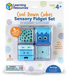 Learning Resources Stresszoldó kockák - Cool Down Sensory Cubes Sensory Fidget Set (LER5582)