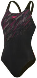 Speedo hyperboom placement muscleback black/electric pink/usa charcoal Costum de baie dama