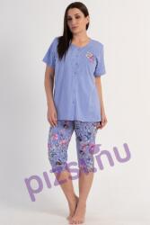 Vienetta Extra méretű halásznadrágos gombos női pizsama (NPI9044 1XL)